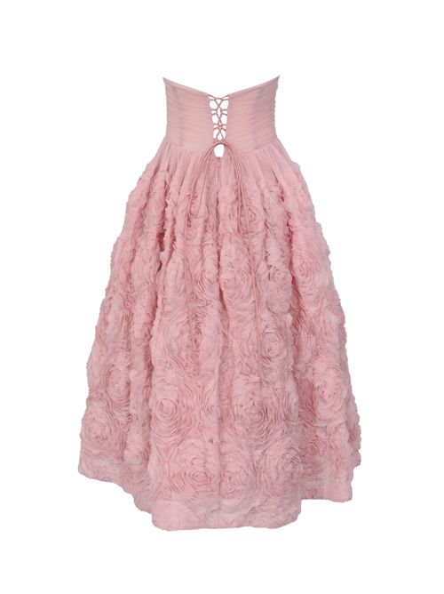 Abito lungo tulle con rose NO SECRETS | 261NS122ROSA